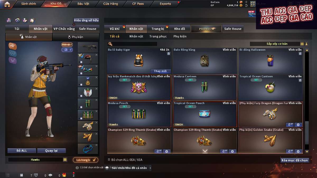 shop acc cf uy tin gia re